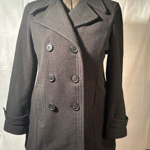 Worthington Women's Black Pea Coat